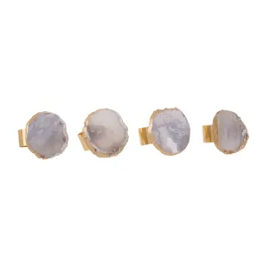 Agate Gold Napkin Rings - Set Of 4 Funky Chunky