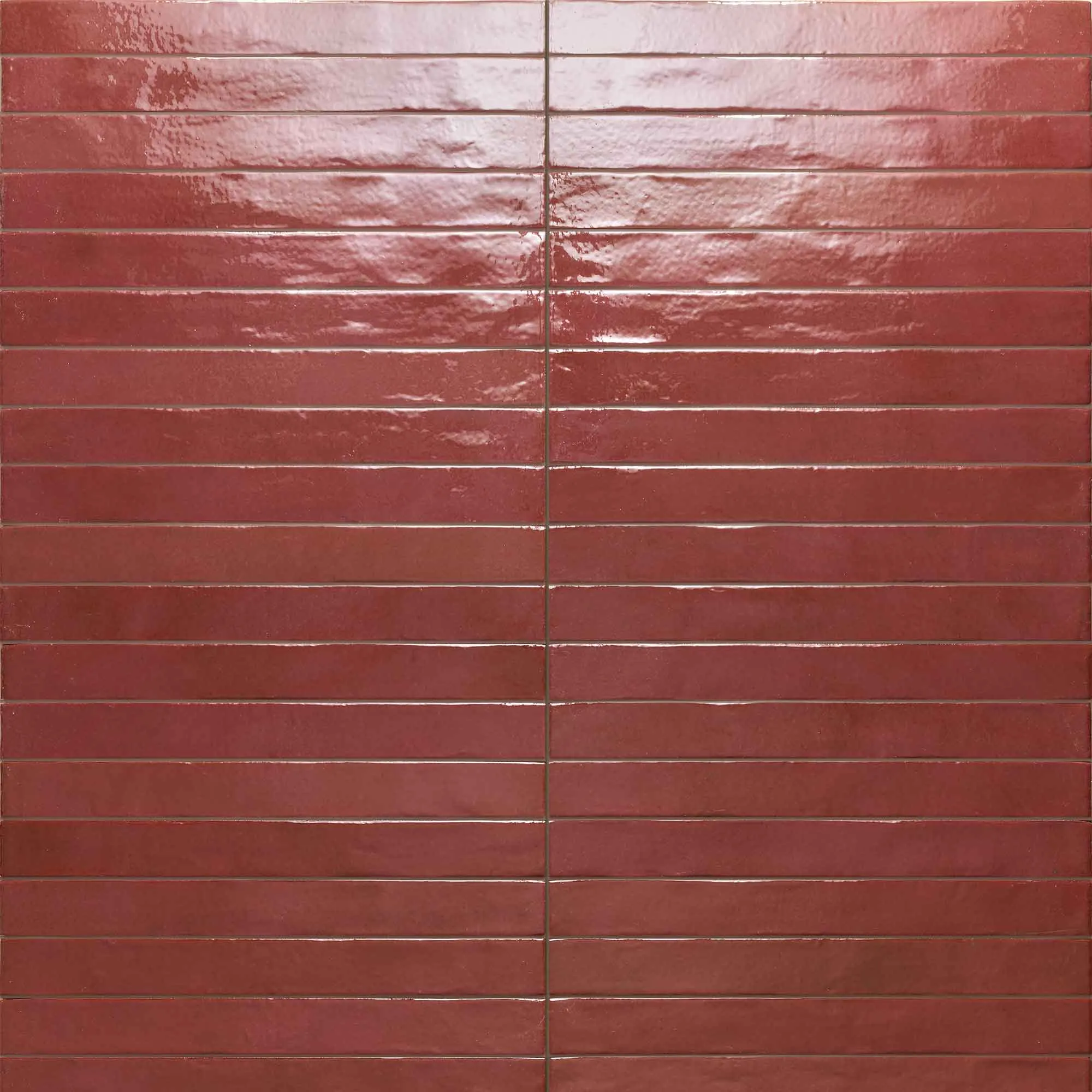 Arizona Red Porcelain Tile 4.8x45cm Gloss