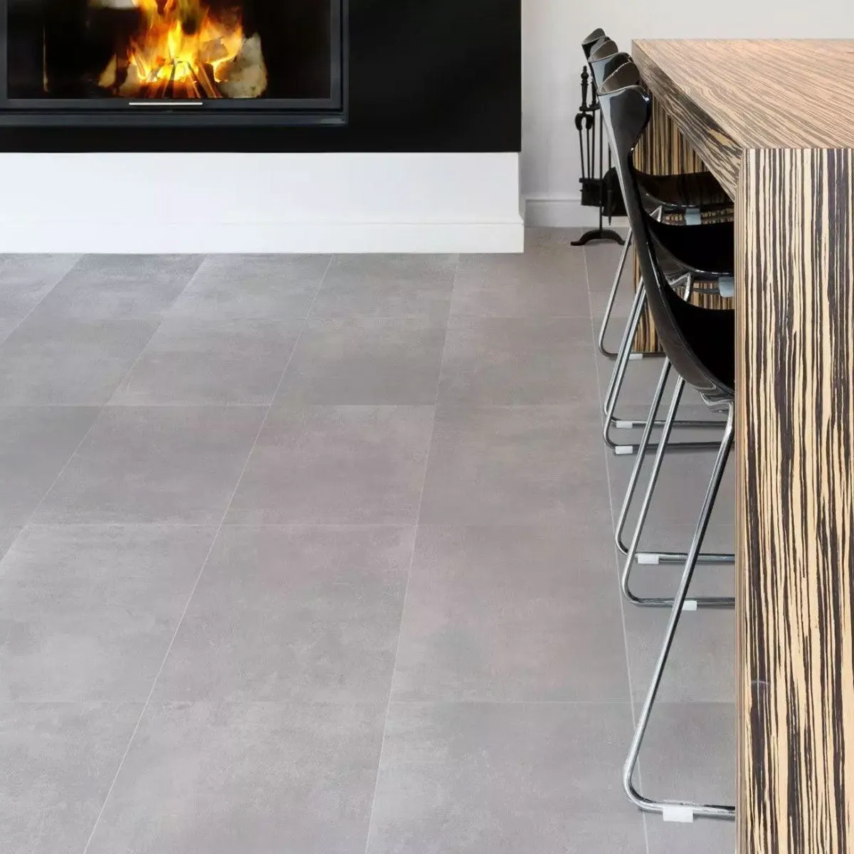 Bilbao Dark Grey Concrete Effect Porcelain Tile Matt 30x60cm