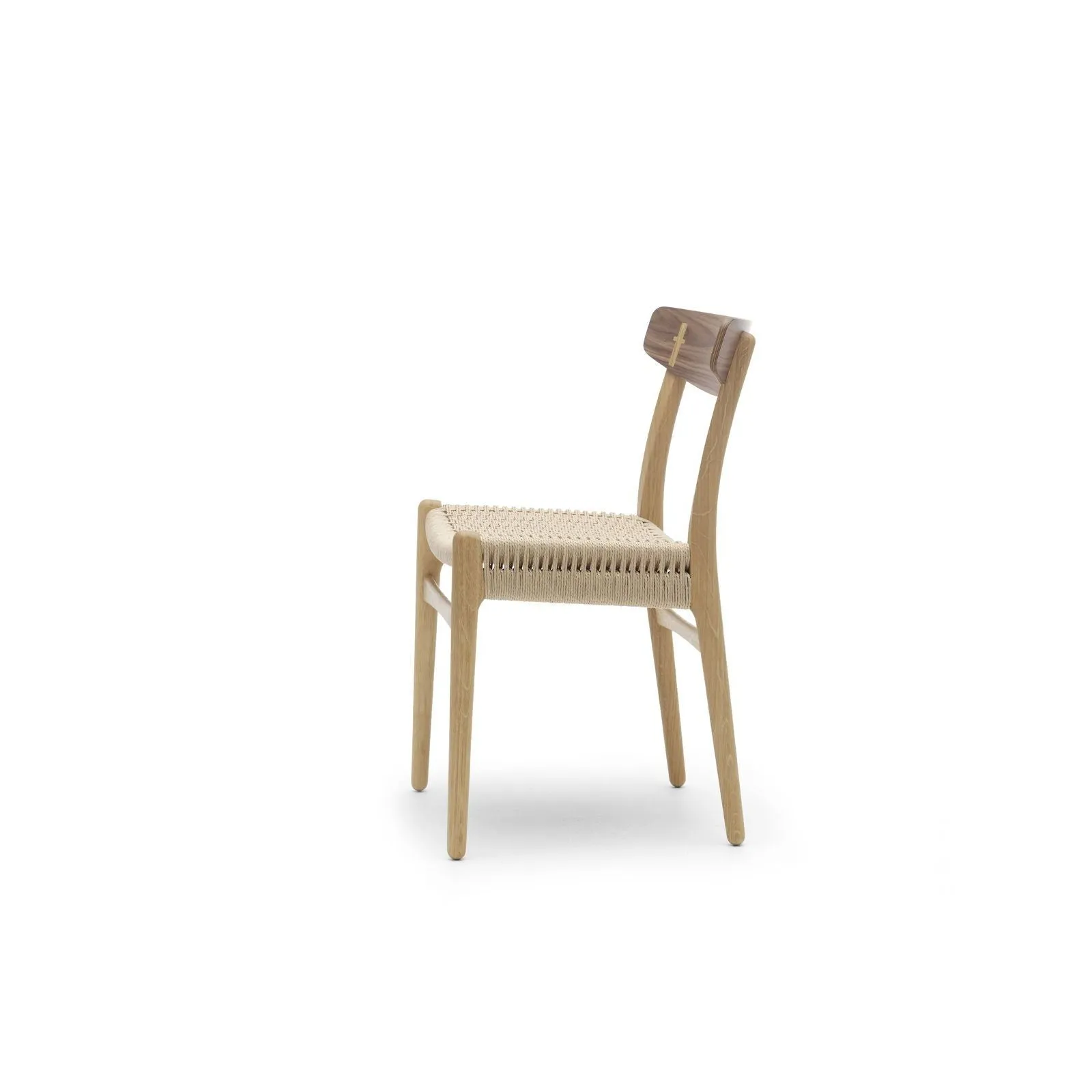 Carl Hansen Ch23 Chair, Oiled Oak & Walnut Chair Frame Oiled /Natural Cord