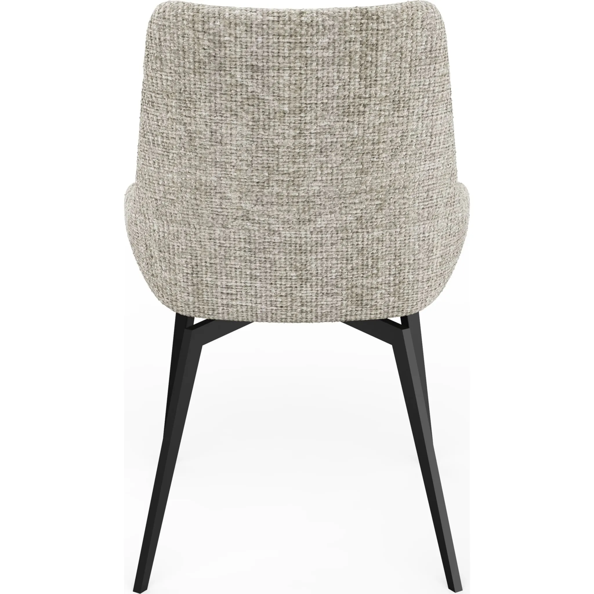 CEO 180 Degree Return Swivel Upholstered Dining Chair in Beige Modus