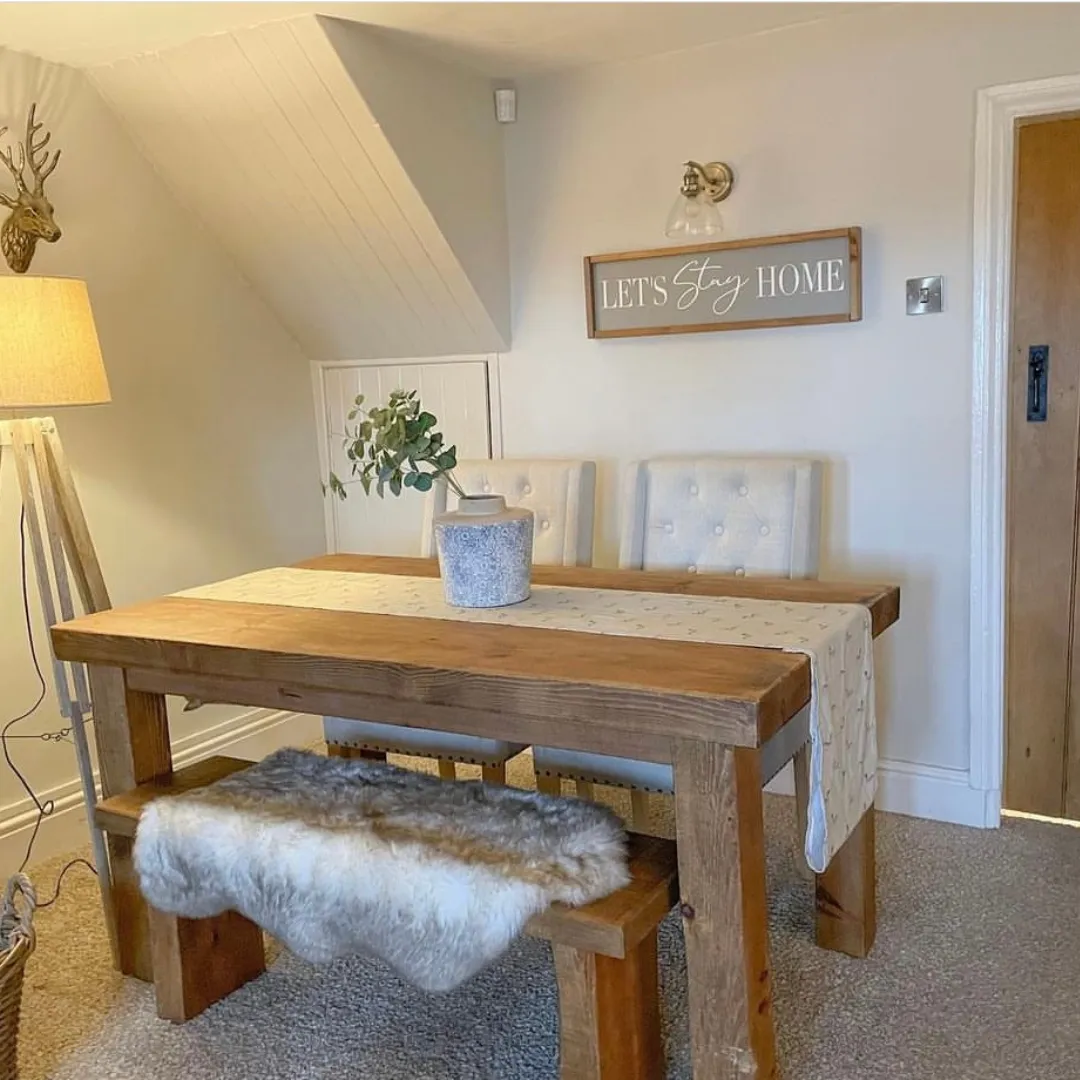 Chopwell Dining Table And Benches Funky Chunky