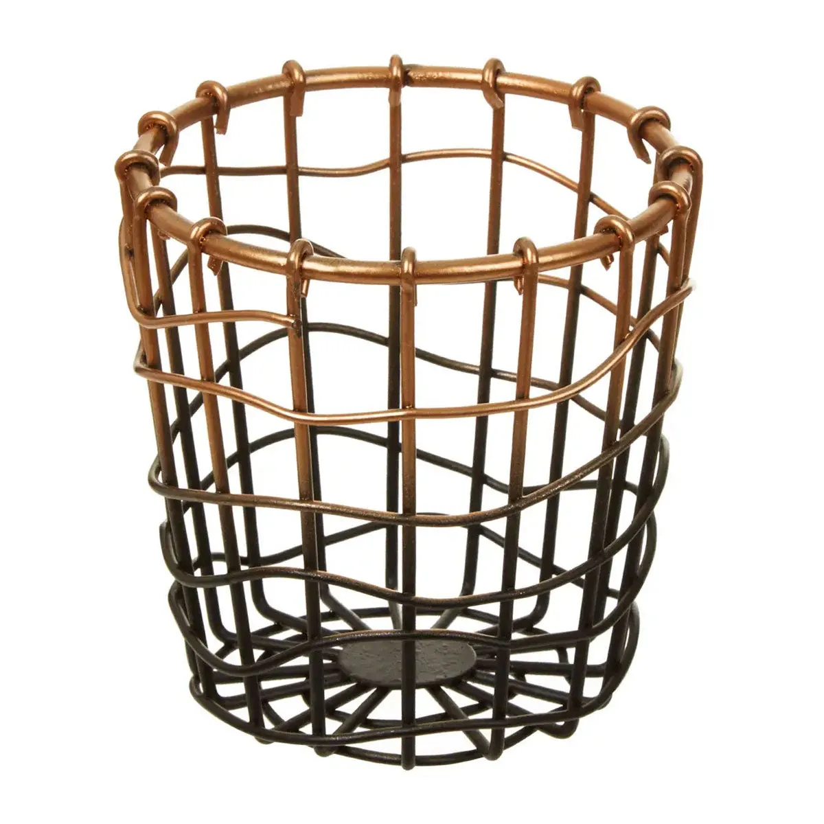 Copper And Black Metal Storage Pot Funky Chunky