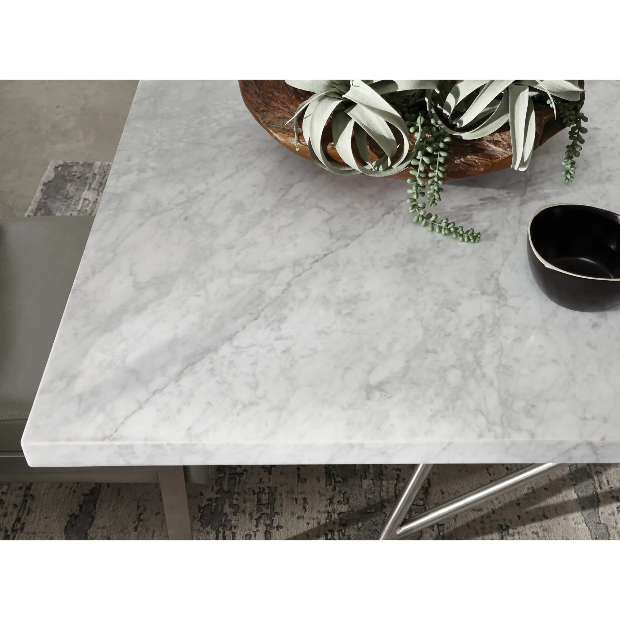 Coral Marble Rectangular Dining Table Modus