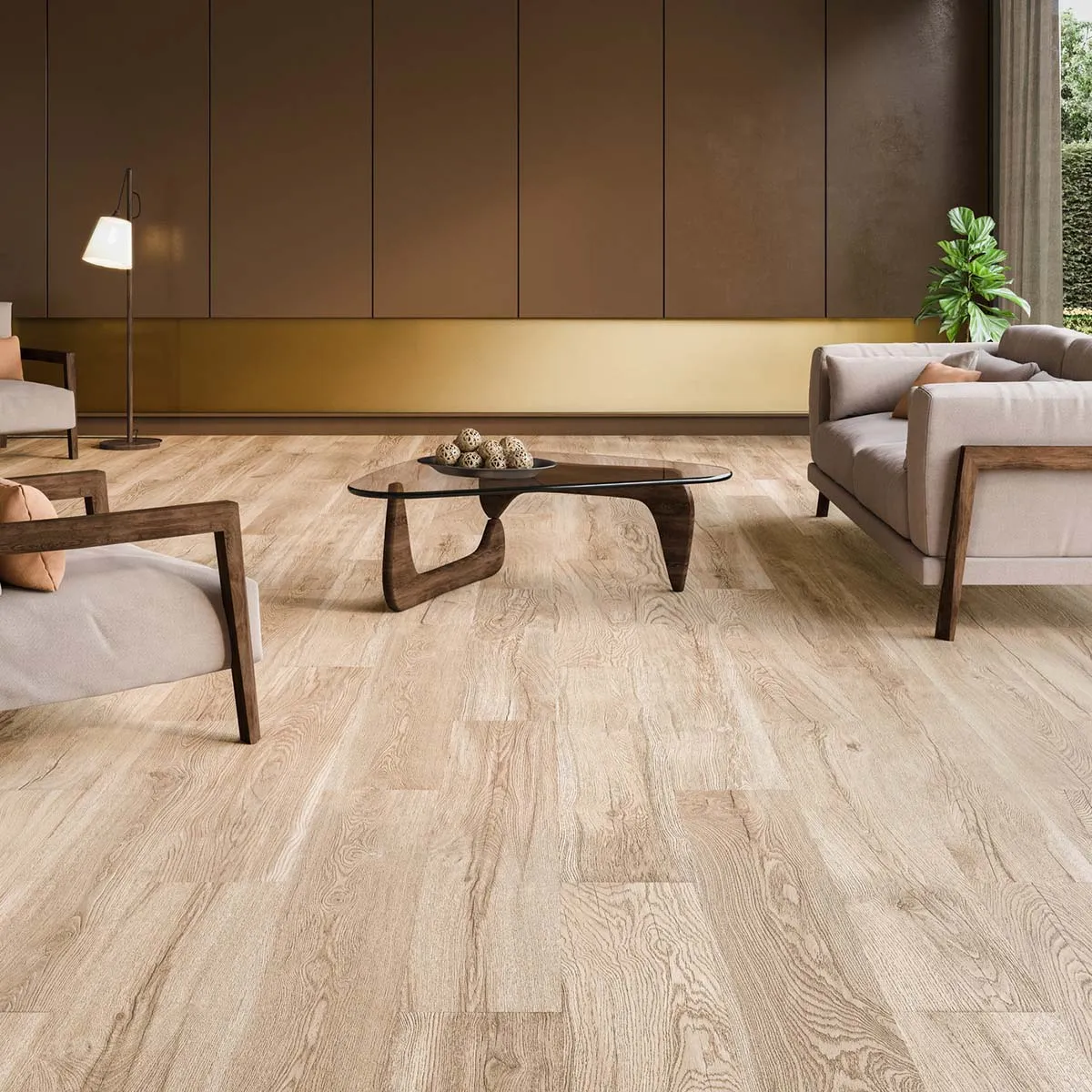 Grow Maple Wood Effect Porcelain Tile 24x151cm Matt