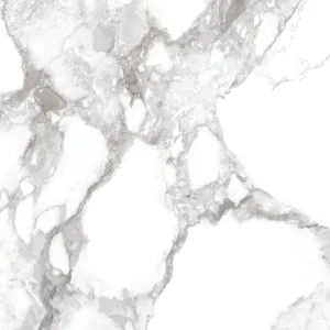 Haute 4D Shaped Marble Effect Porcelain Tile 100x100cm Matt