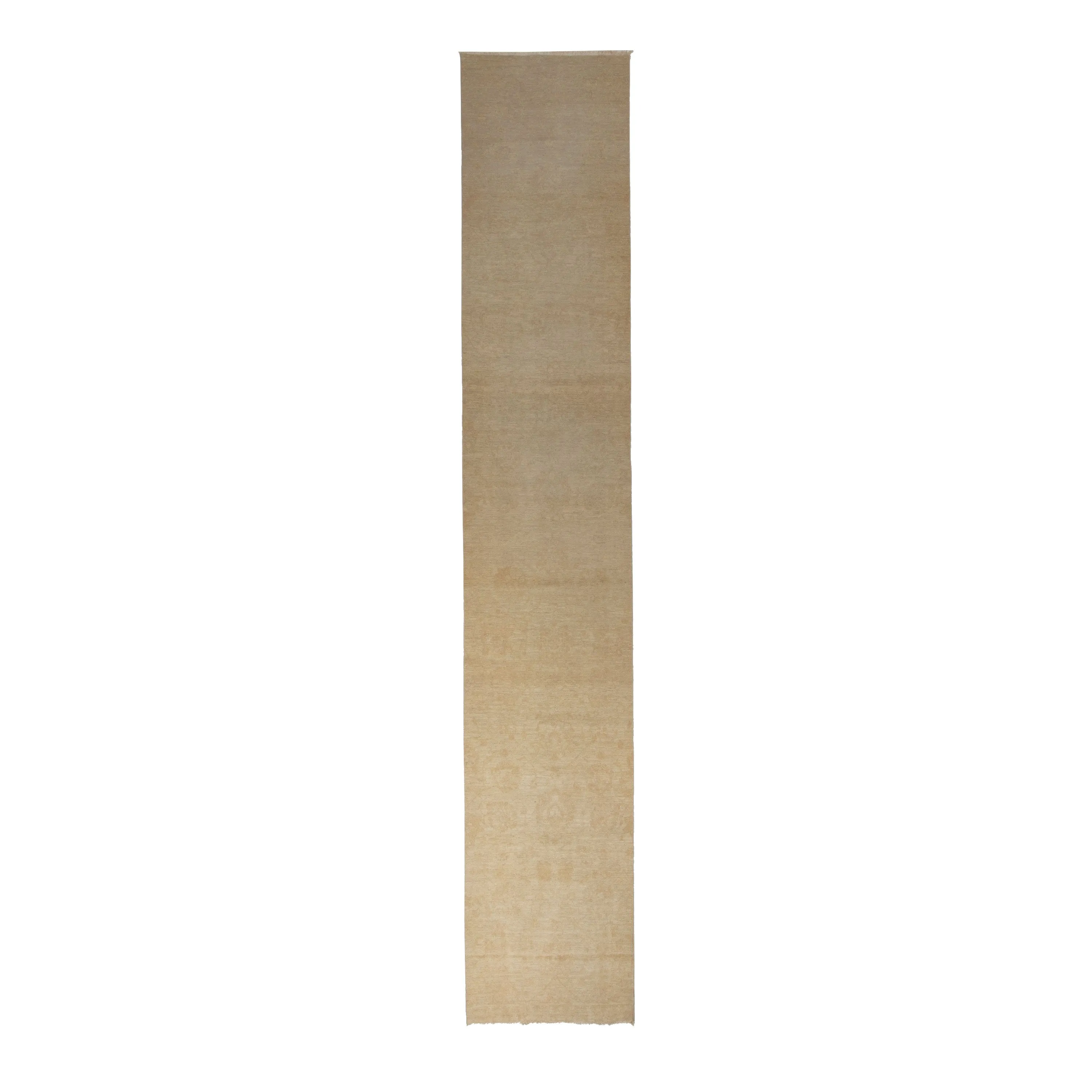 Ivory Traditional Wool Runner - 3'8" x 22'2"