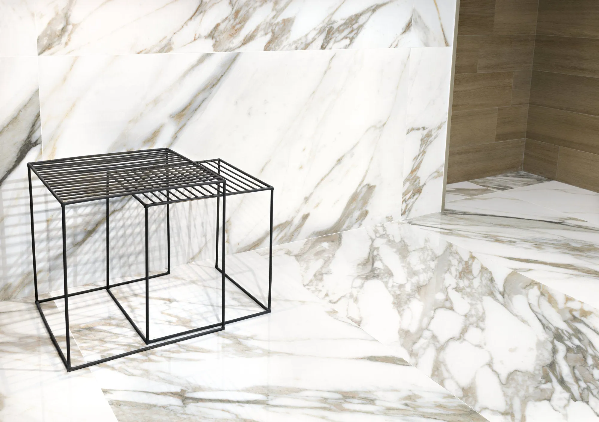 Macchia Vecchia Gold Marble Effect Porcelain Tile 60x120cm Natural Matte