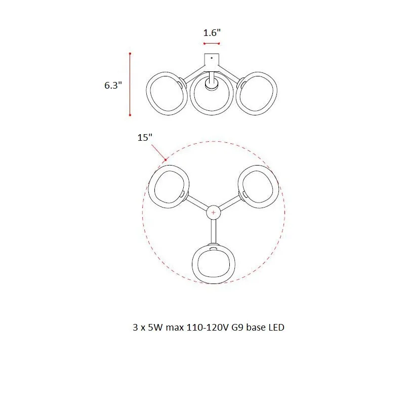 Nabila Wall/Ceiling Light