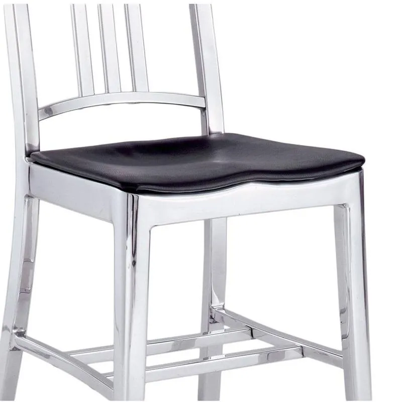 Navy Stool with Arms