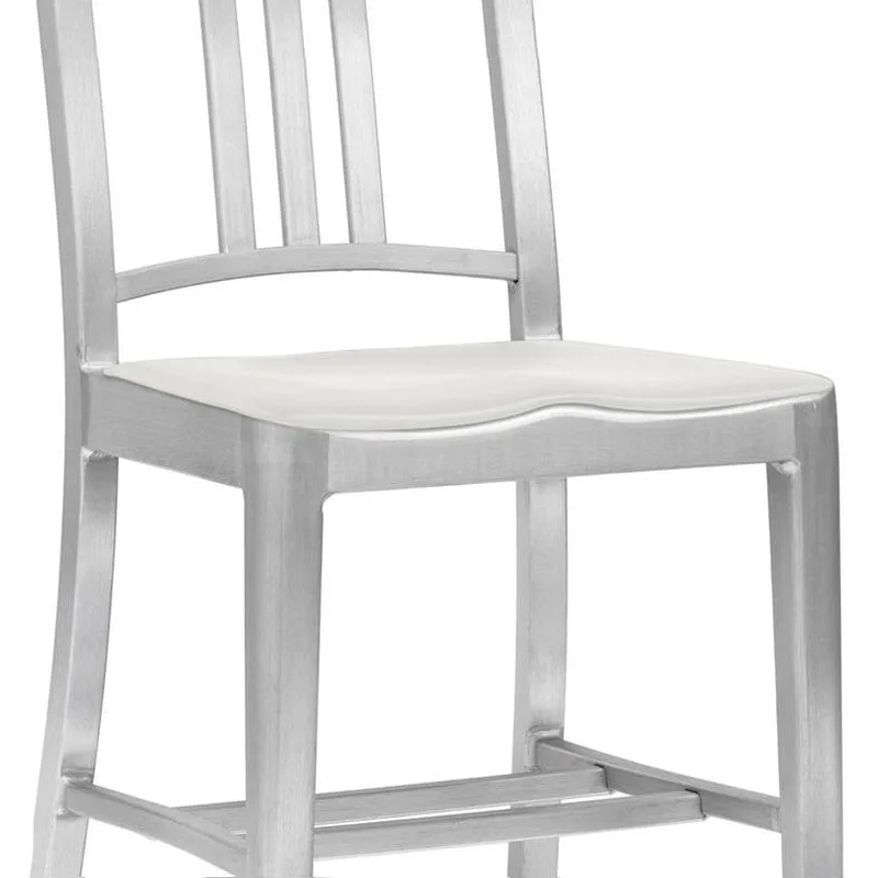 Navy Stool with Arms