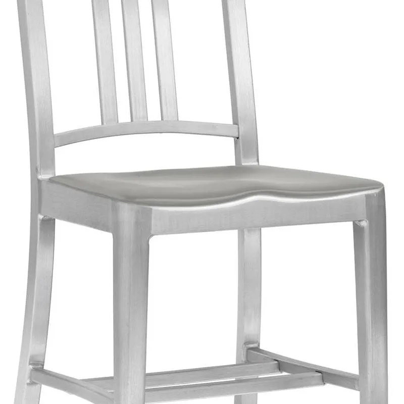 Navy Stool with Arms
