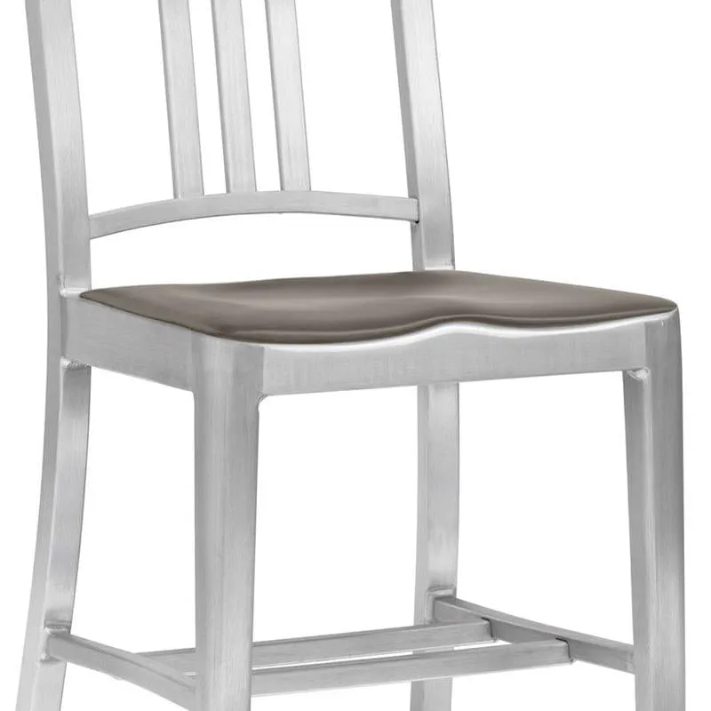 Navy Stool with Arms