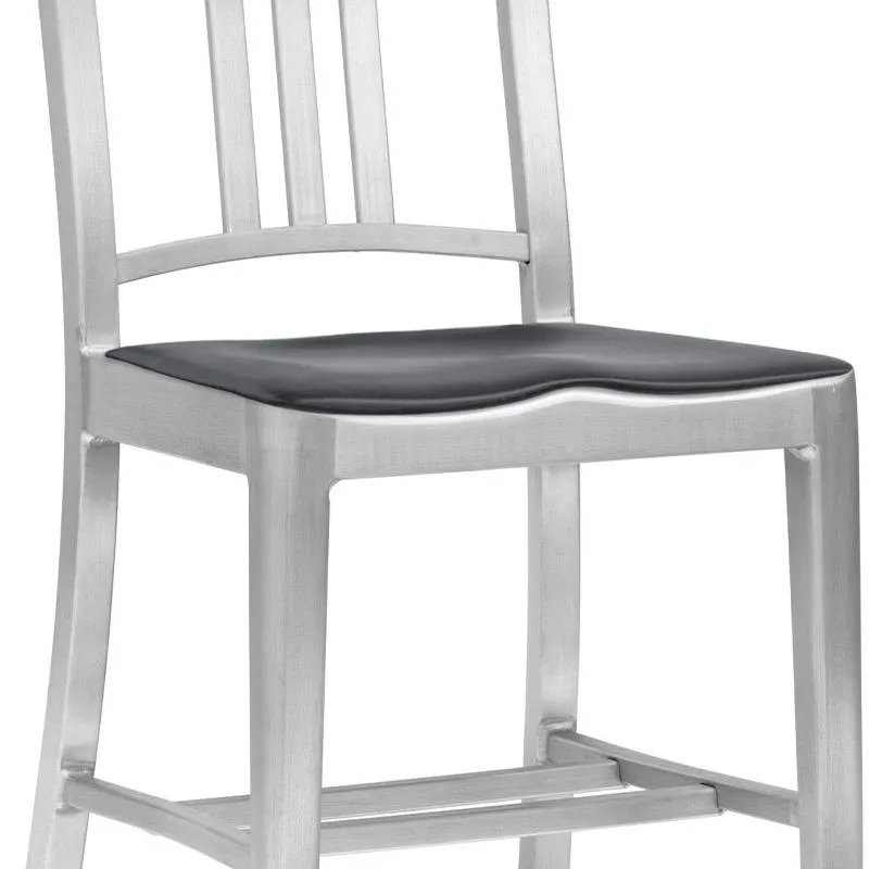 Navy Stool with Arms