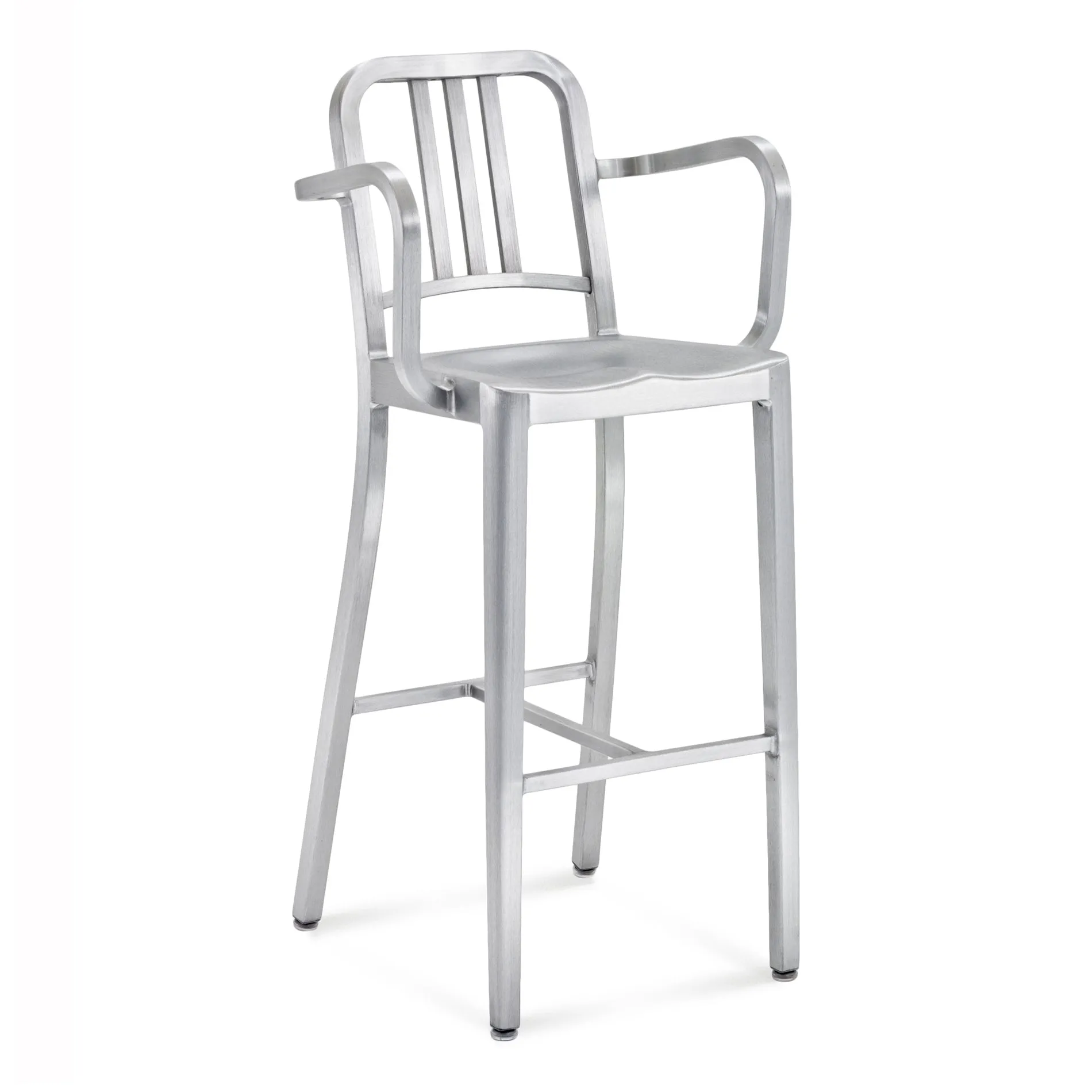 Navy Stool with Arms