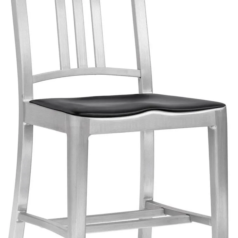 Navy Stool with Arms