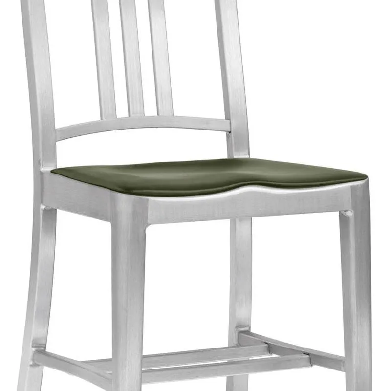 Navy Stool with Arms
