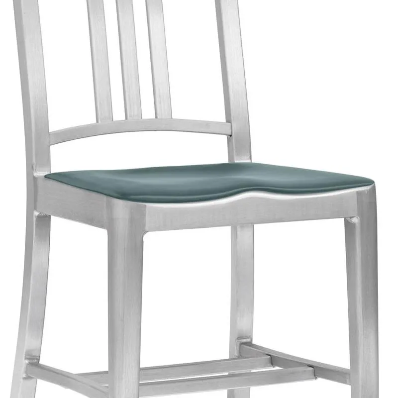 Navy Stool with Arms