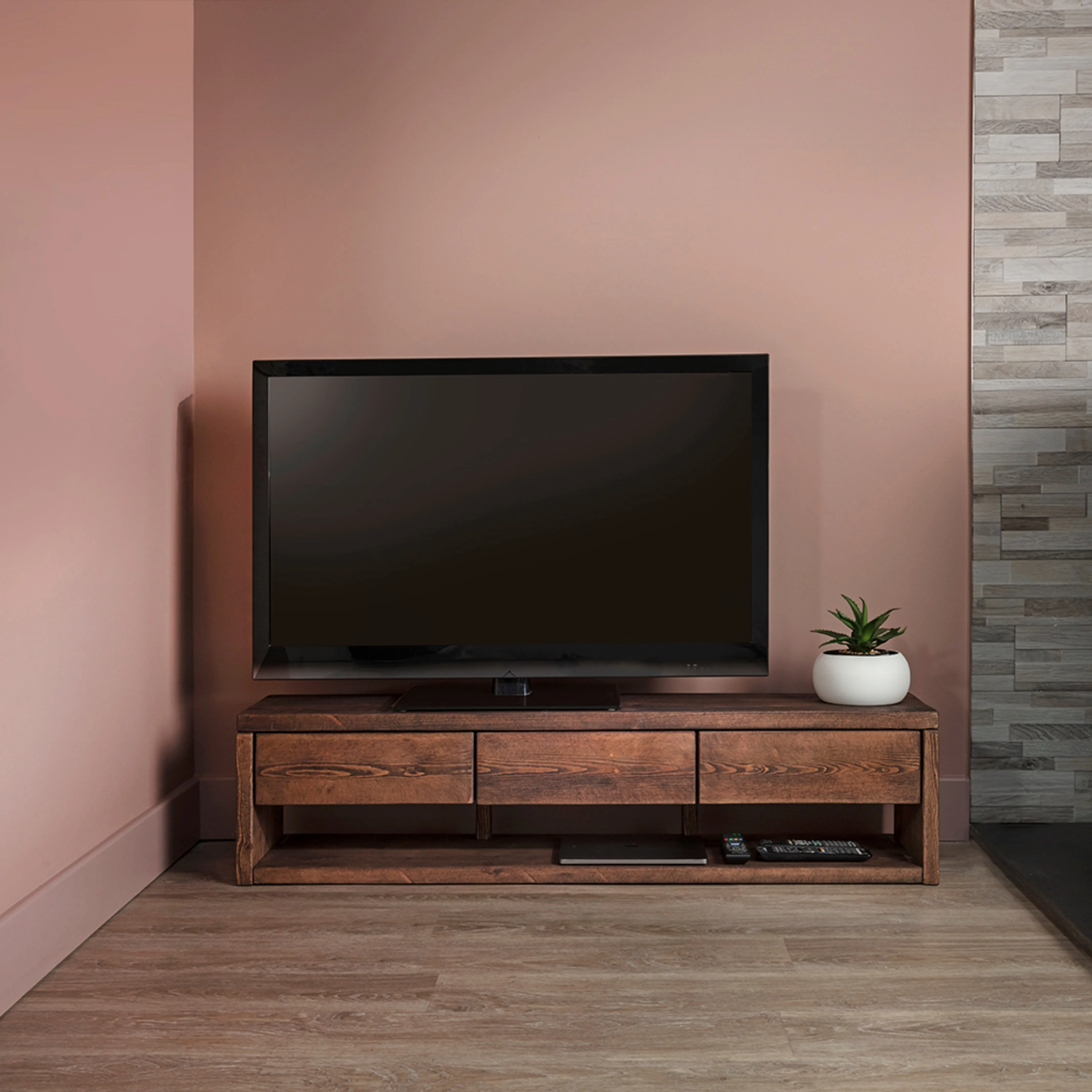 Pandon TV Stand 3 Drawers And Storage Funky Chunky