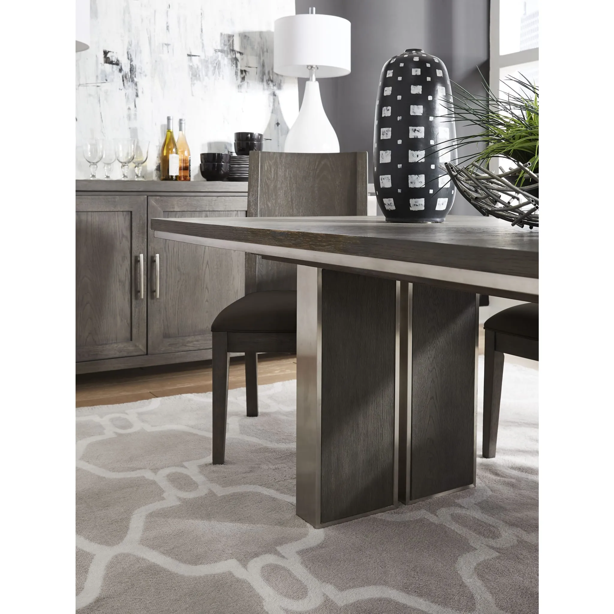 Plata Dining Chair in Thunder Grey Modus