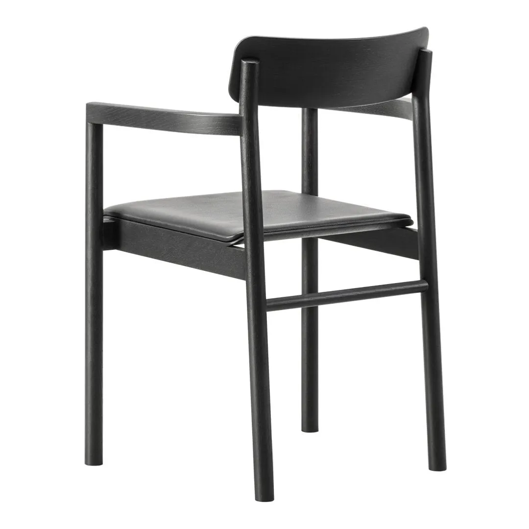 Post Armchair - Seat Upholstered