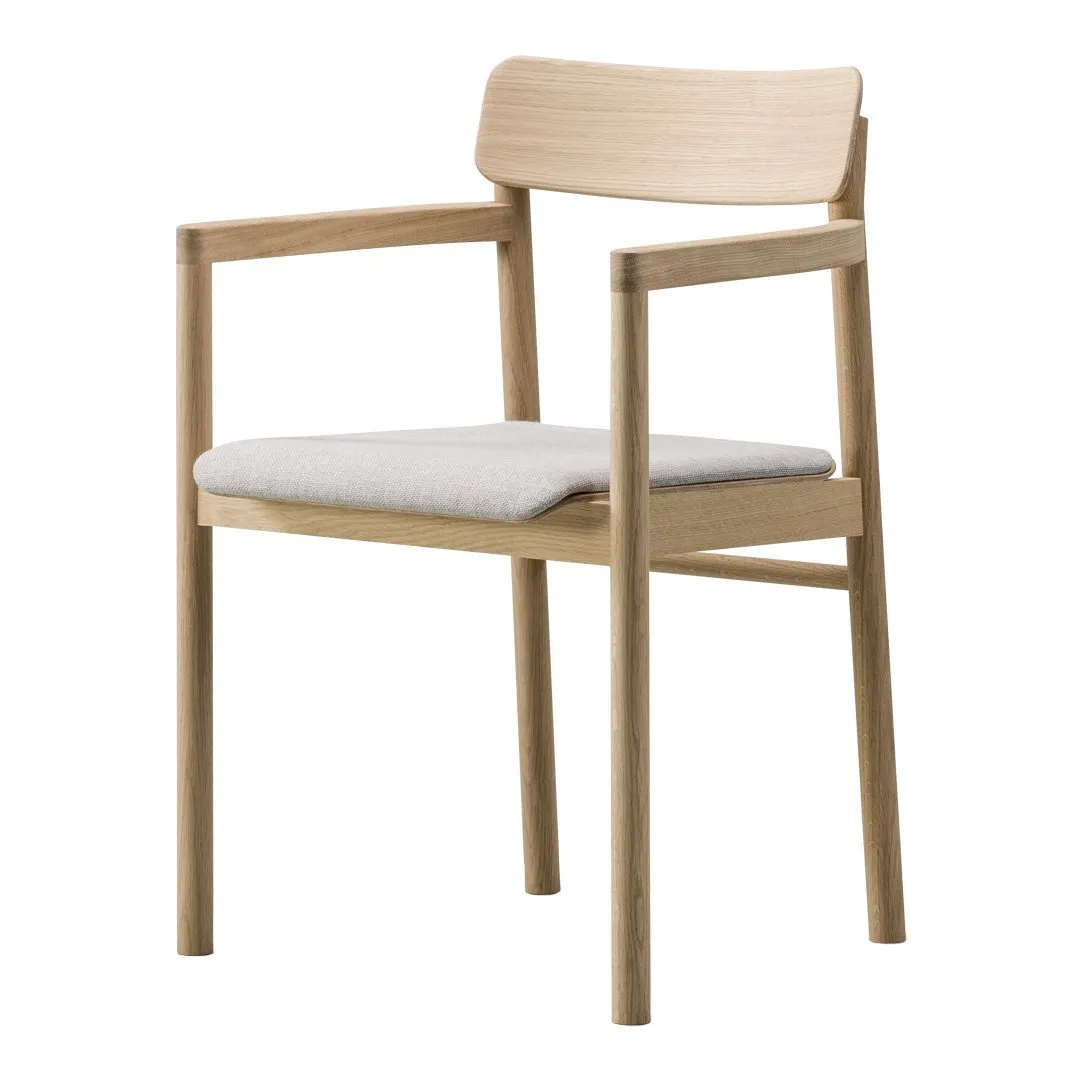 Post Armchair - Seat Upholstered