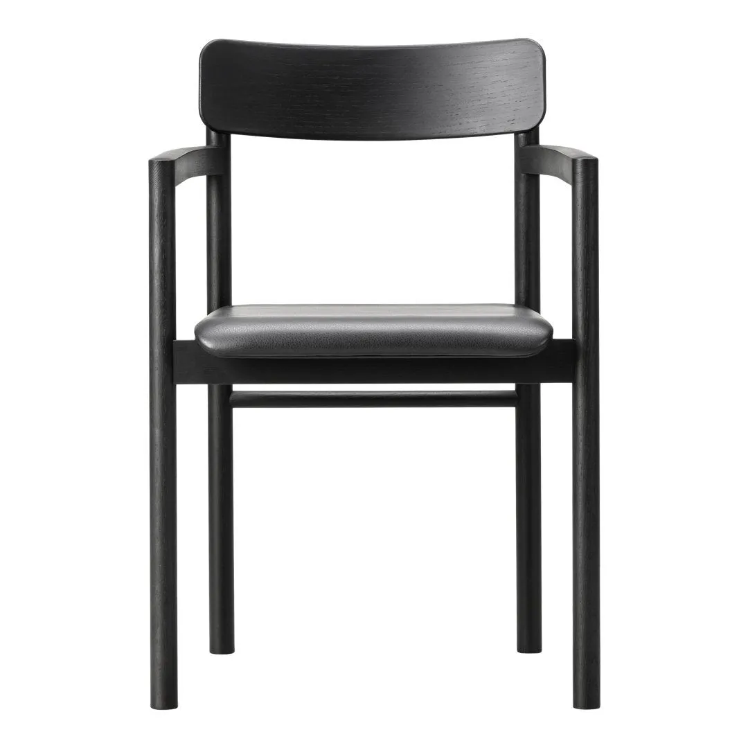 Post Armchair - Seat Upholstered