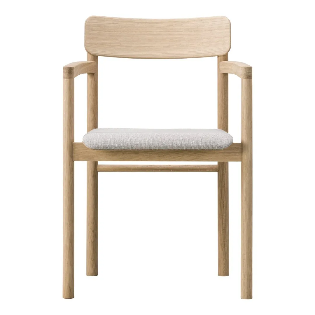 Post Armchair - Seat Upholstered