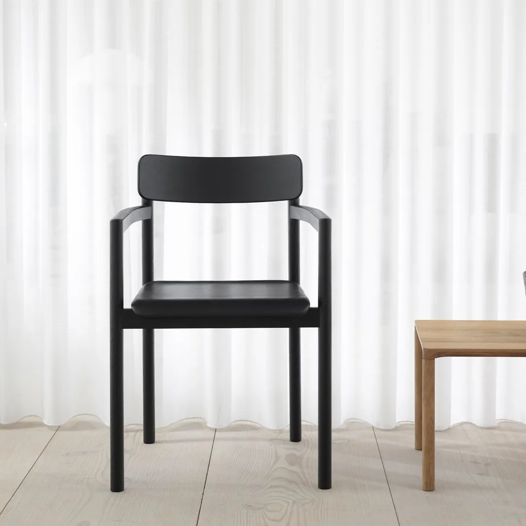 Post Armchair - Seat Upholstered