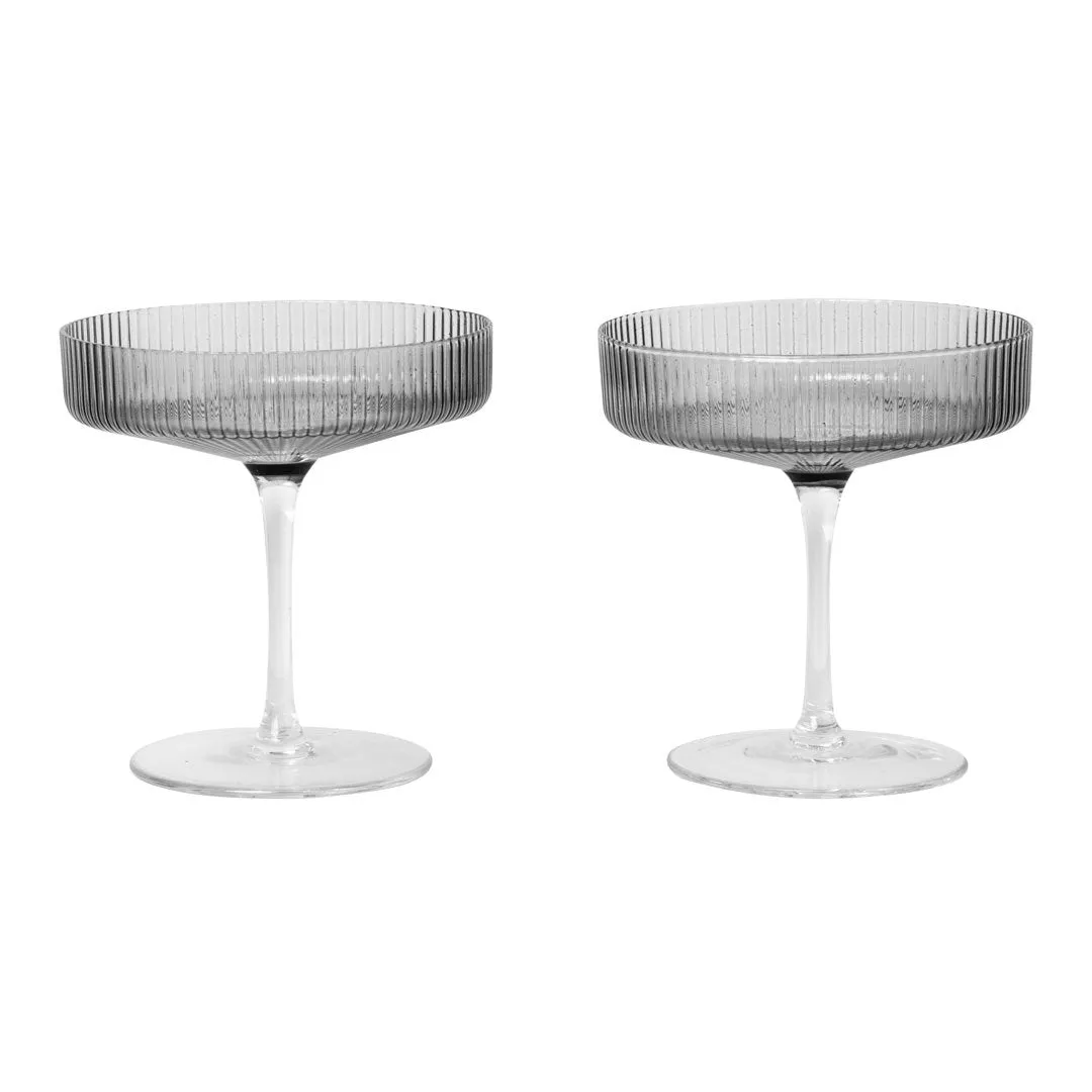 Ripple Champagne Saucer - Set of 2