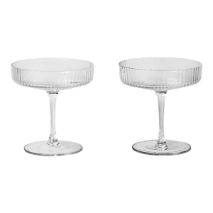 Ripple Champagne Saucer - Set of 2