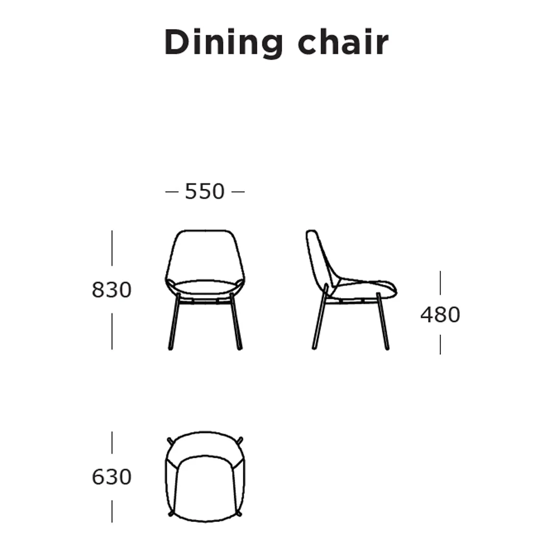 Sinum Dining Chair - Coast, Col. 06 (QS)