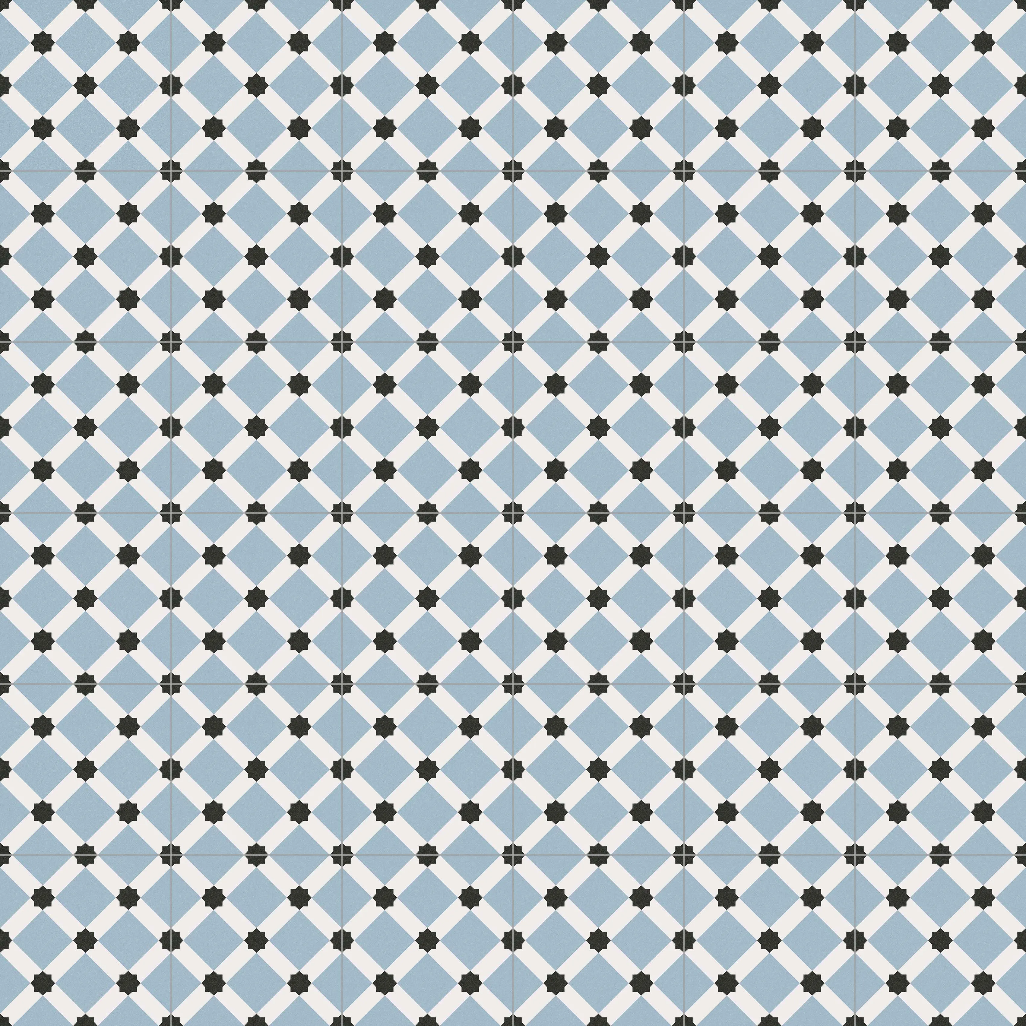 Vives Palau Celeste Encaustic Effect Porcelain Tile Matt 20x20cm